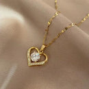 Colar Coração com Diamante - Eurodrop