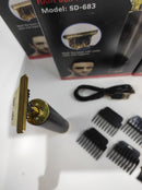 Máquina de cortar cabelo preta