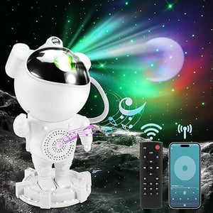 Projetor Astronauta com coluna bluetooth